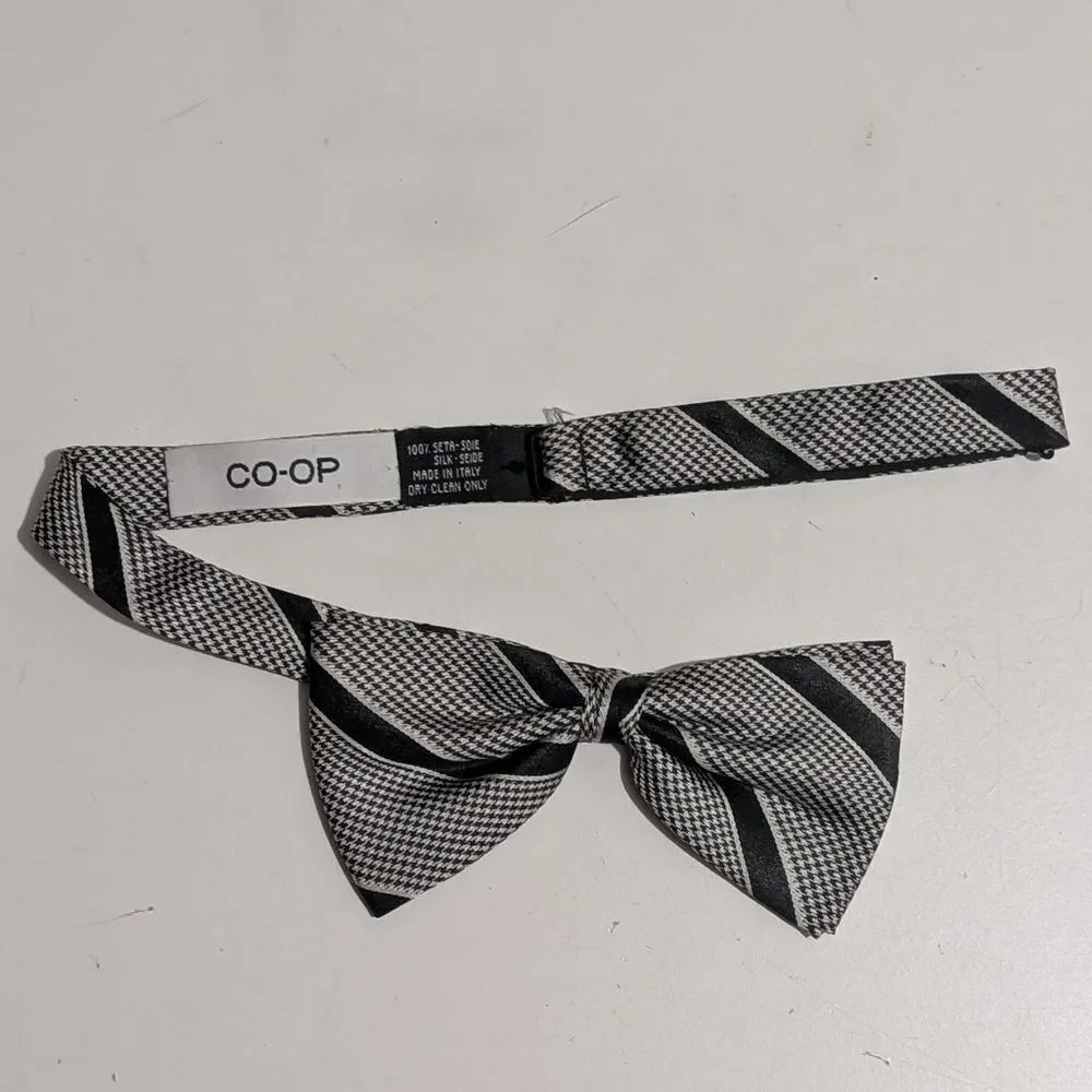 CO-OP 100% Silk LUXURY Bowtie EUC
